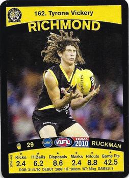 2010 Team Zone AFL Team #162 Tyrone Vickery Front